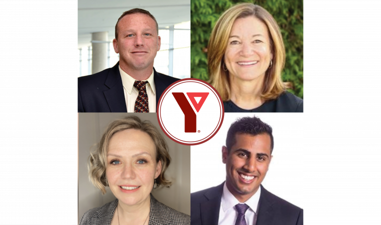 Clockwise from top left, James Mandigo, Lynn Pelletier, Keivan Hirji and Megan Stowe are the newest members of the YMCA BC Board of Directors